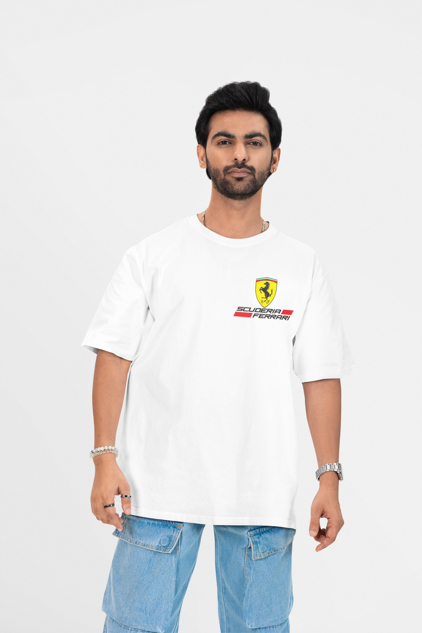 FERRARI CAR LOVER OVERSIZED T-SHIRT - Costa Moon