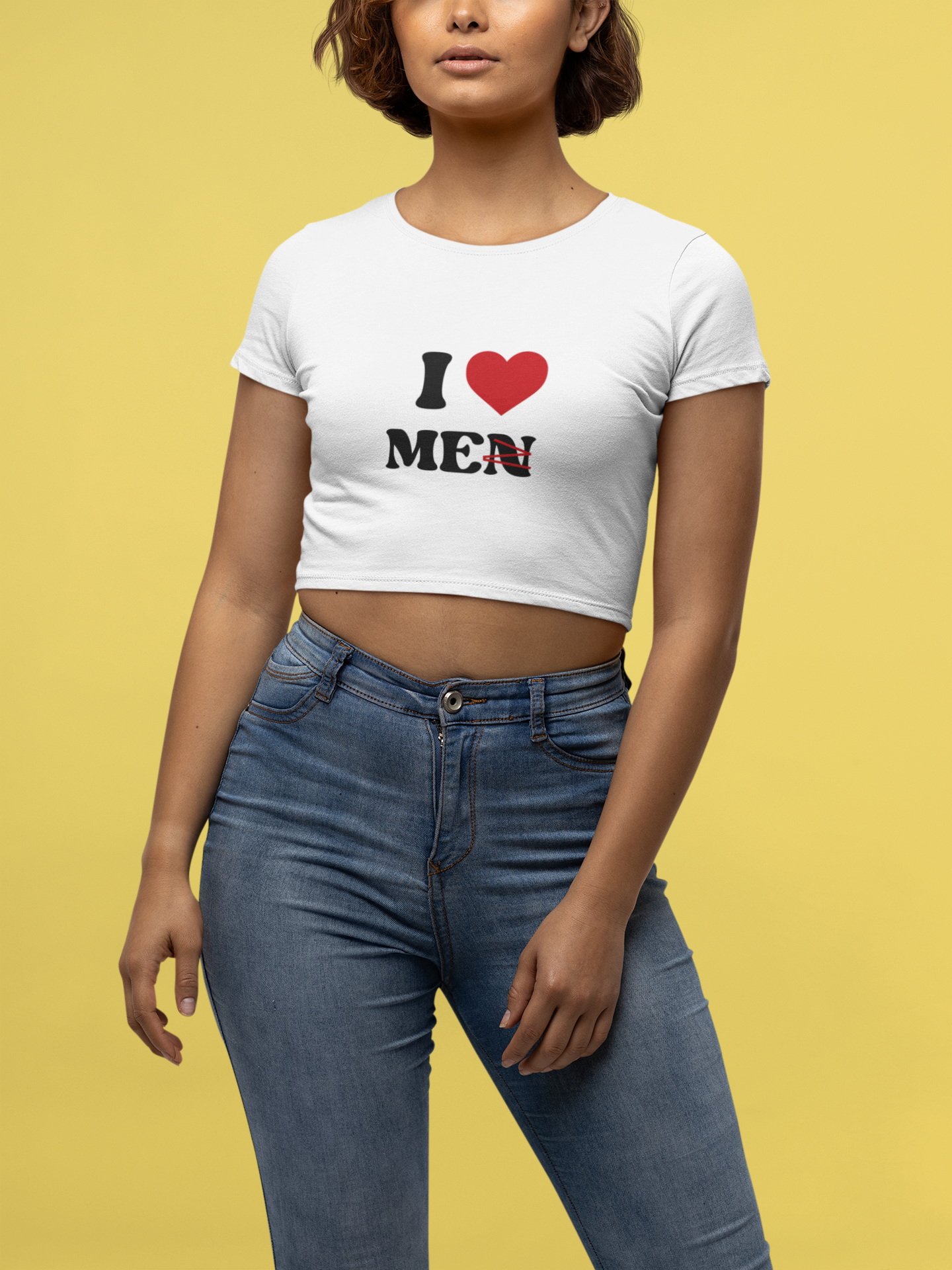 I Love Me Crop Tee - Costa Moon
