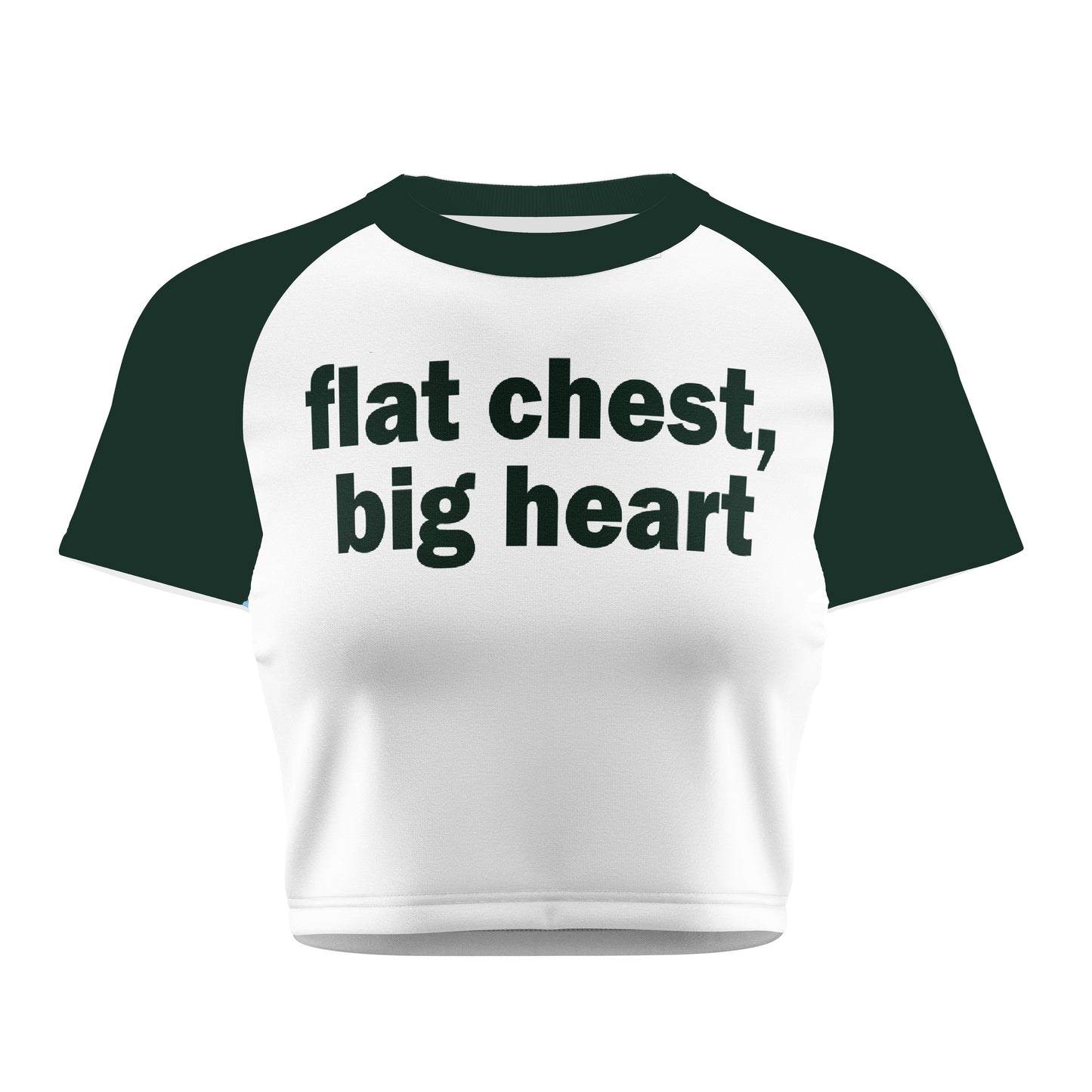flat chest, big heart Tee - Costa Moon