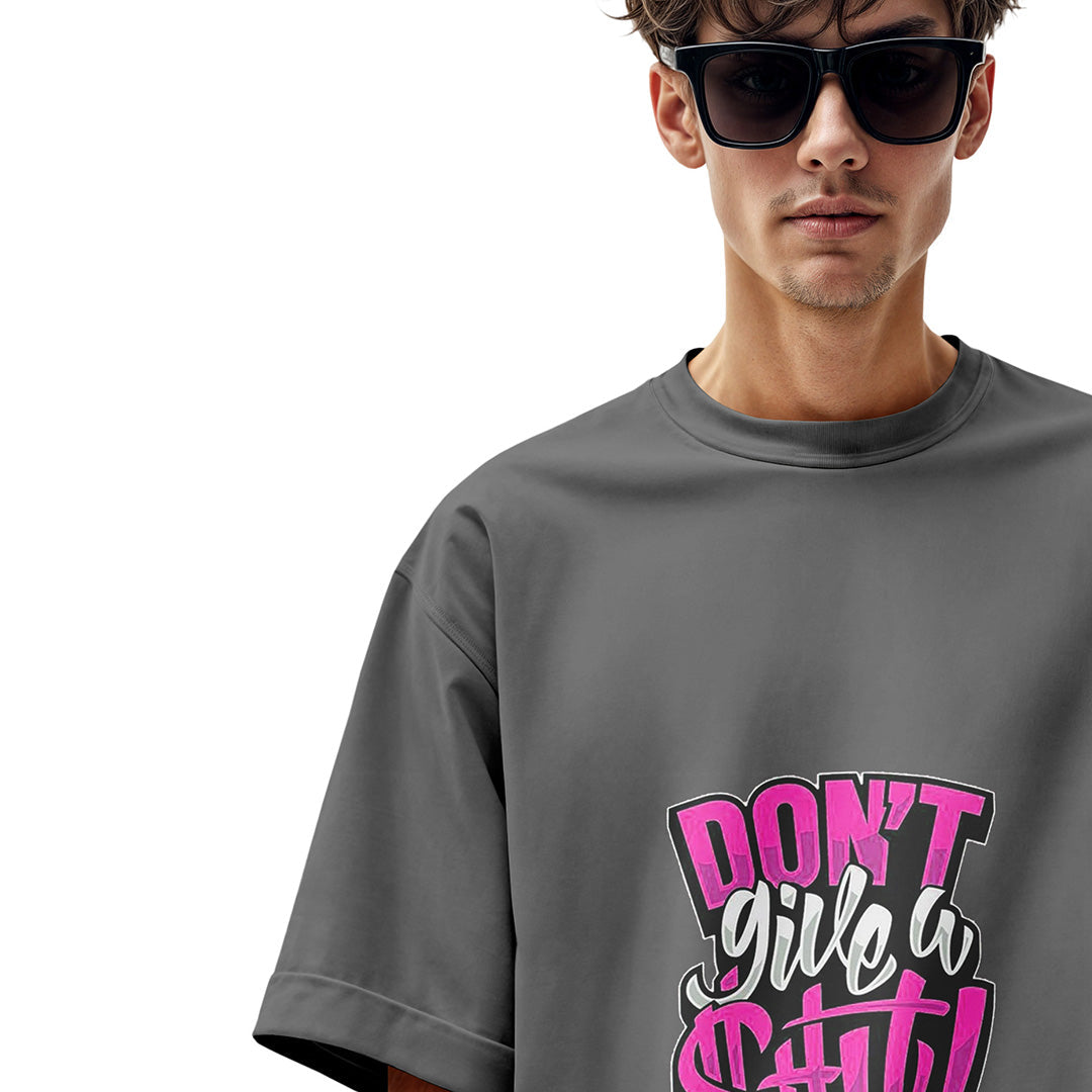 DON'T GIVE A SHIT OVERSIZED T-SHIRT - Costa Moon