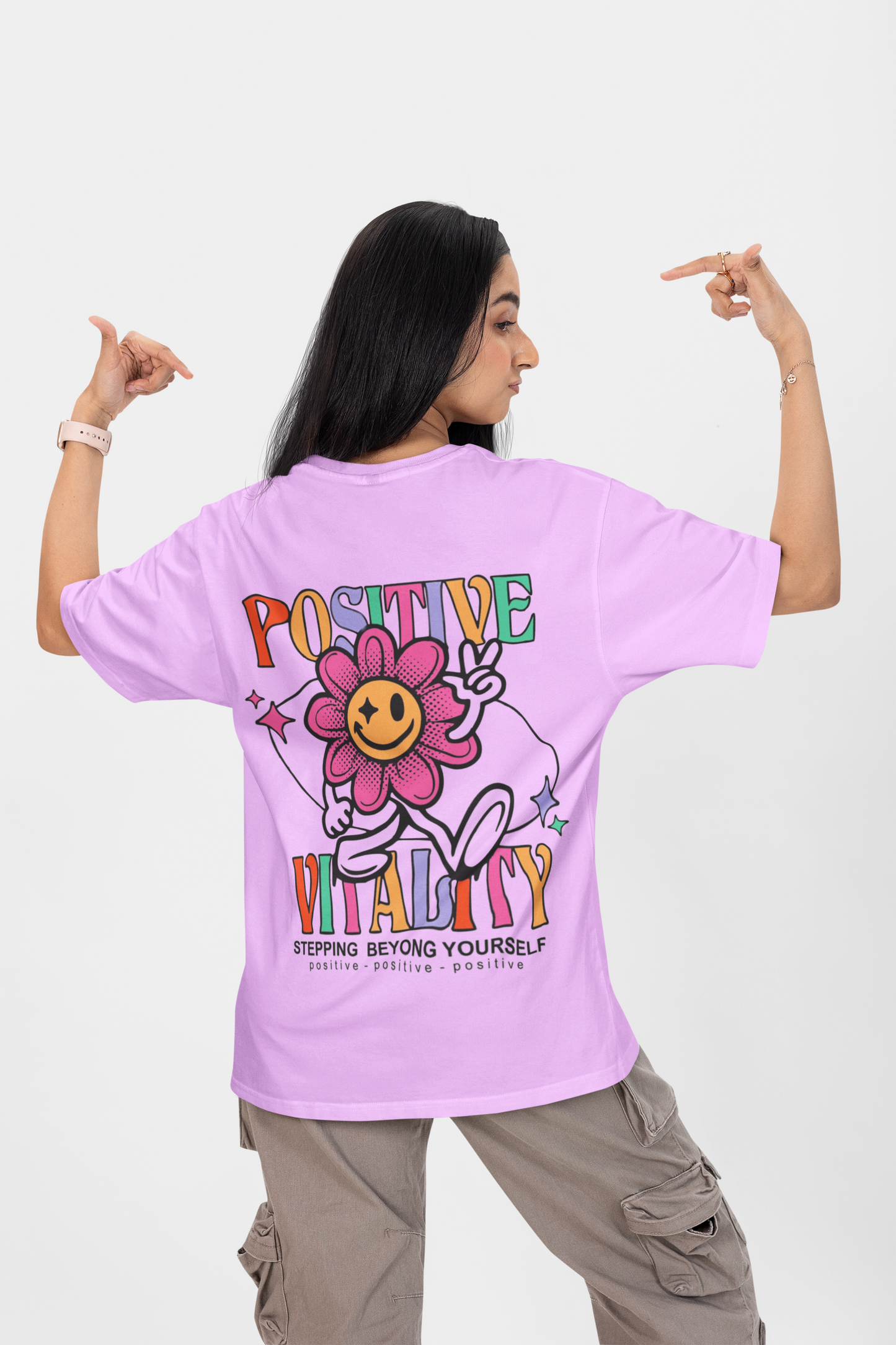 POSITIVE OVERSIZED T-SHIRT - Costa Moon