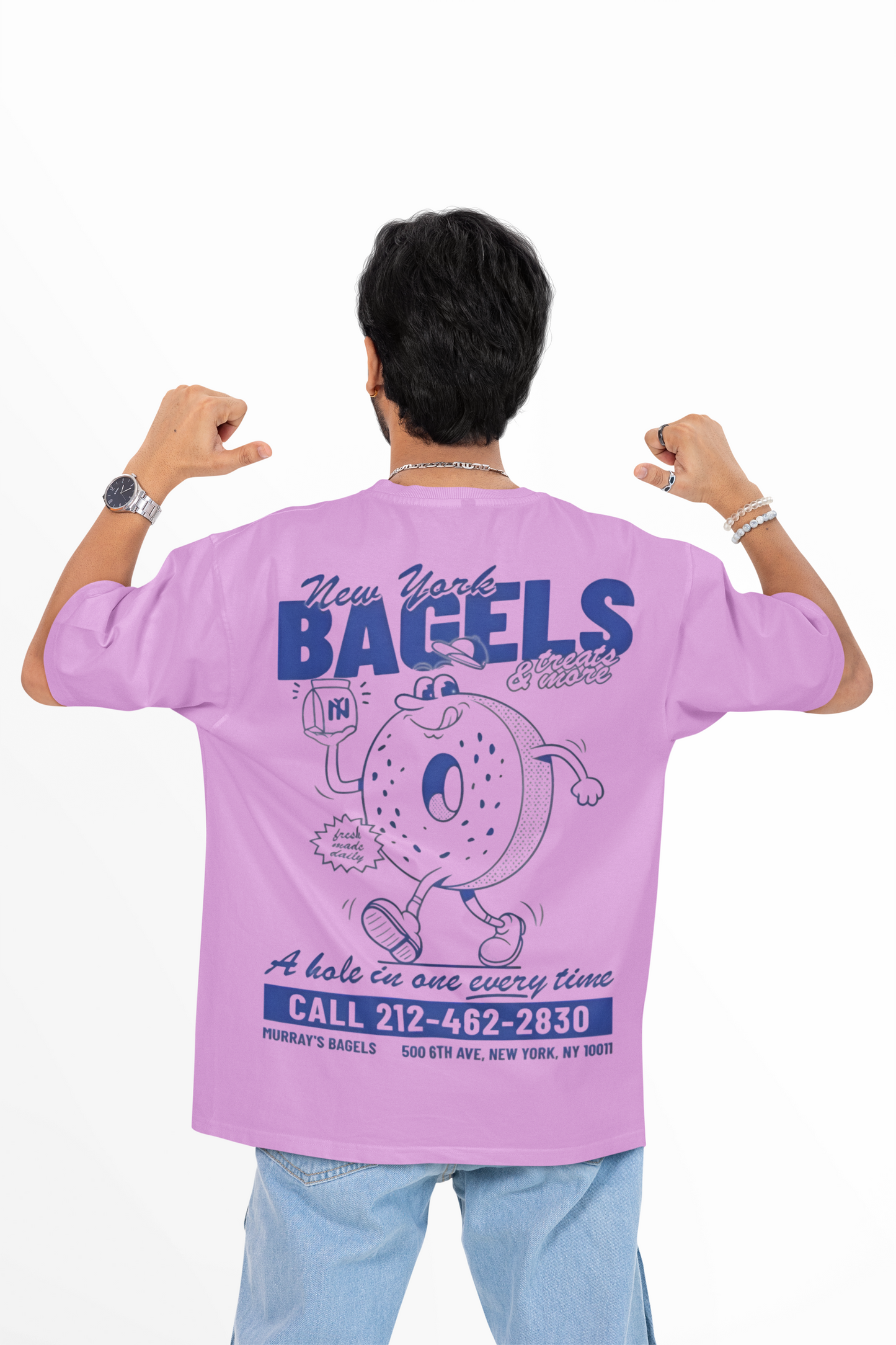 NEWYORK BAGELS OVERSIZED T-SHIRT - Costa Moon