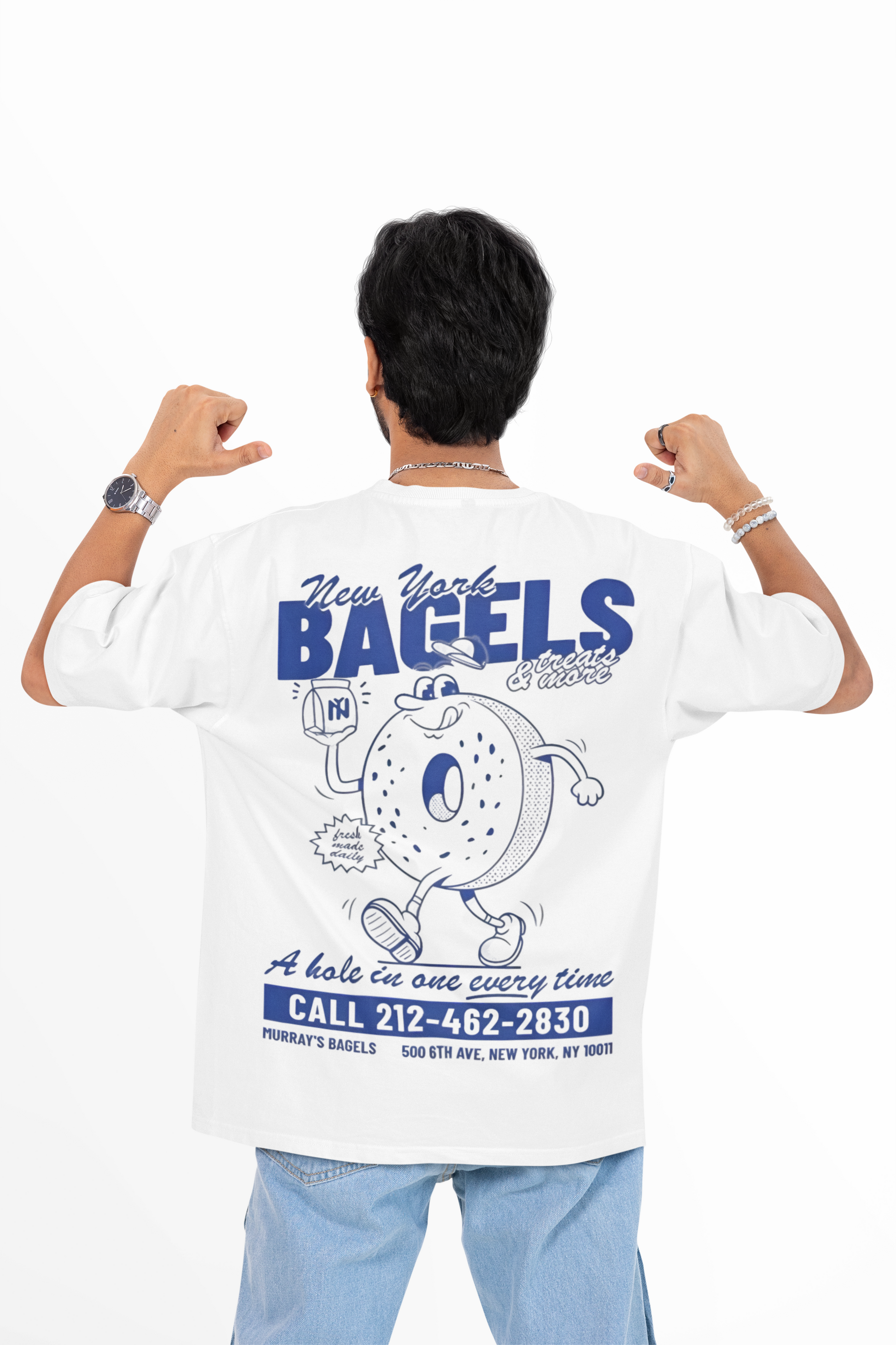 NEWYORK BAGELS OVERSIZED T-SHIRT - Costa Moon