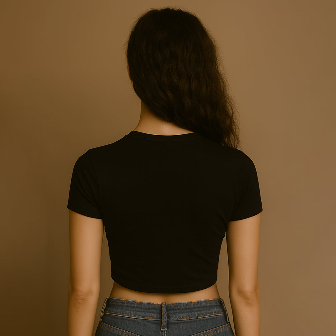 His Mom Still Loves Me Crop Tee - Costa Moon