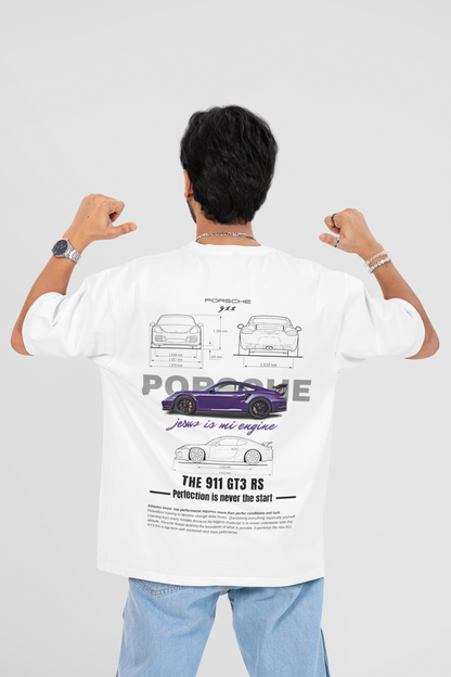 PORSCHE CAR LOVE OVERSIZED T-SHIRT - Costa Moon
