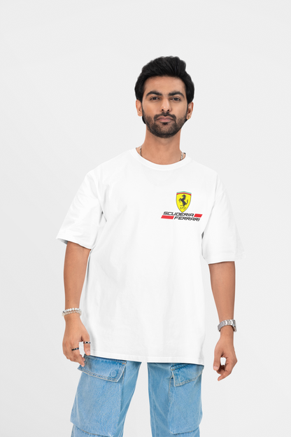 FERRARI CAR LOVER OVERSIZED T-SHIRT - Costa Moon