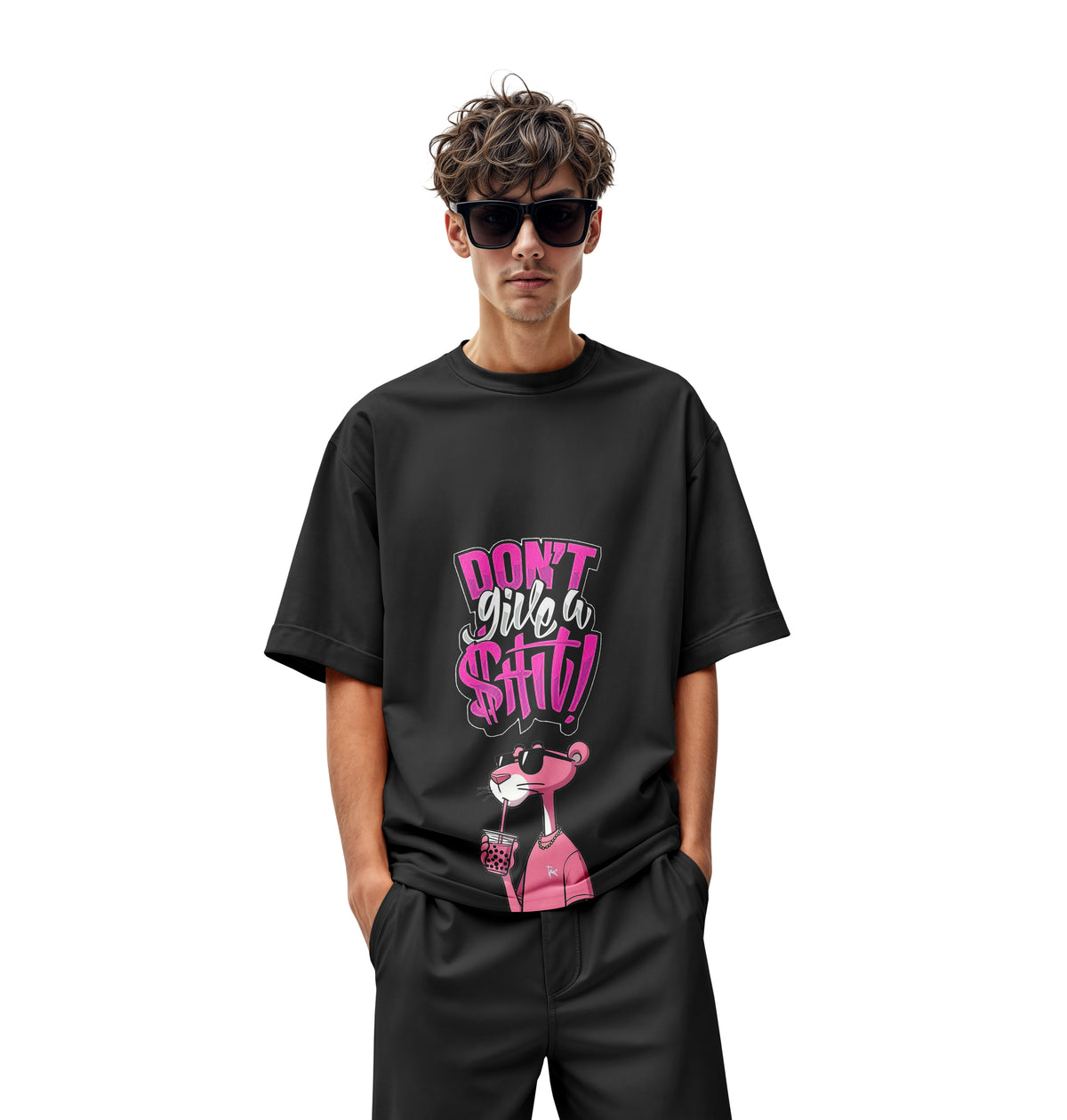 DON'T GIVE A SHIT OVERSIZED T-SHIRT
