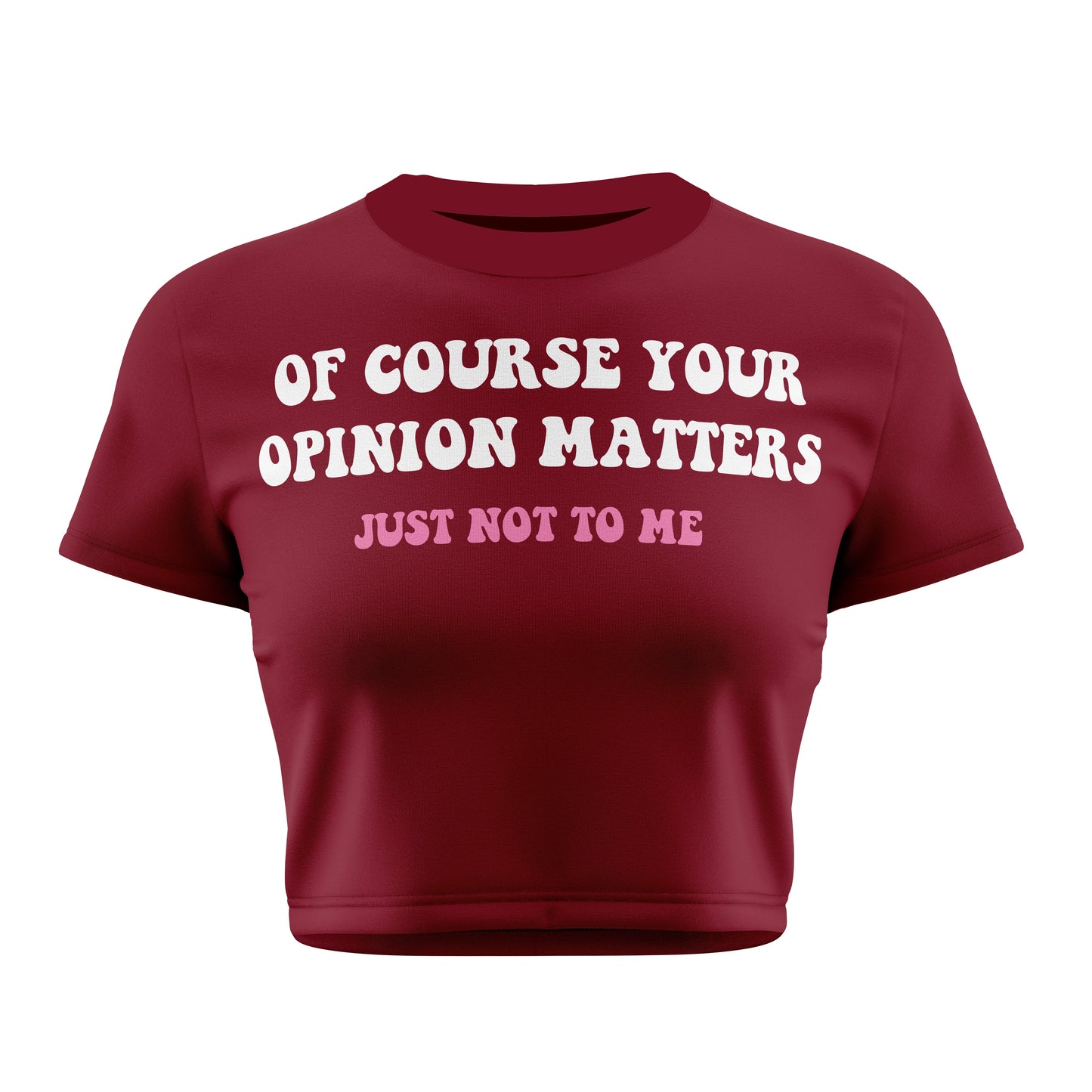 Your Opinion Crop Tee - Costa Moon