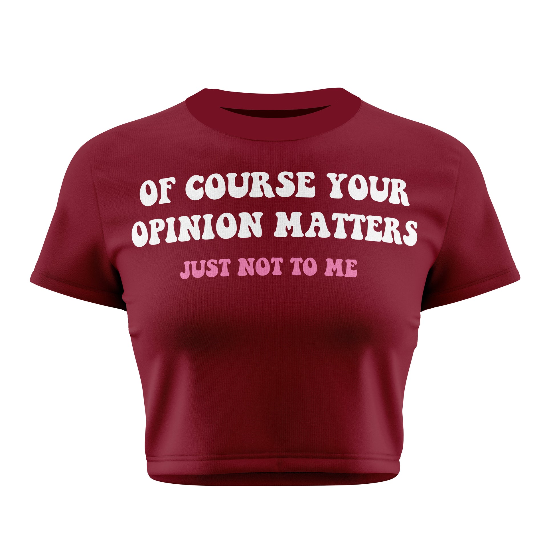 Your Opinion Crop Tee - Costa Moon