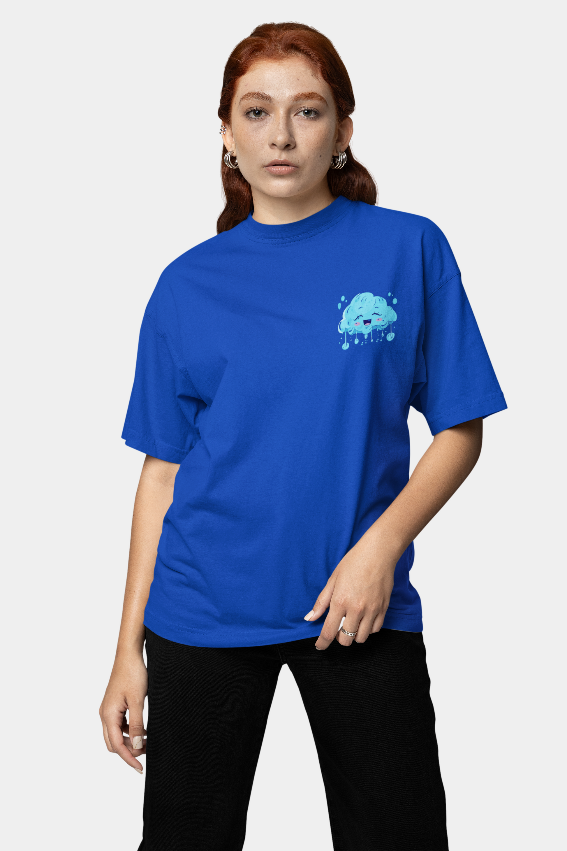 DRINK WATER EAT HEALTHY OVERSIZED T-SHIRT - Costa Moon