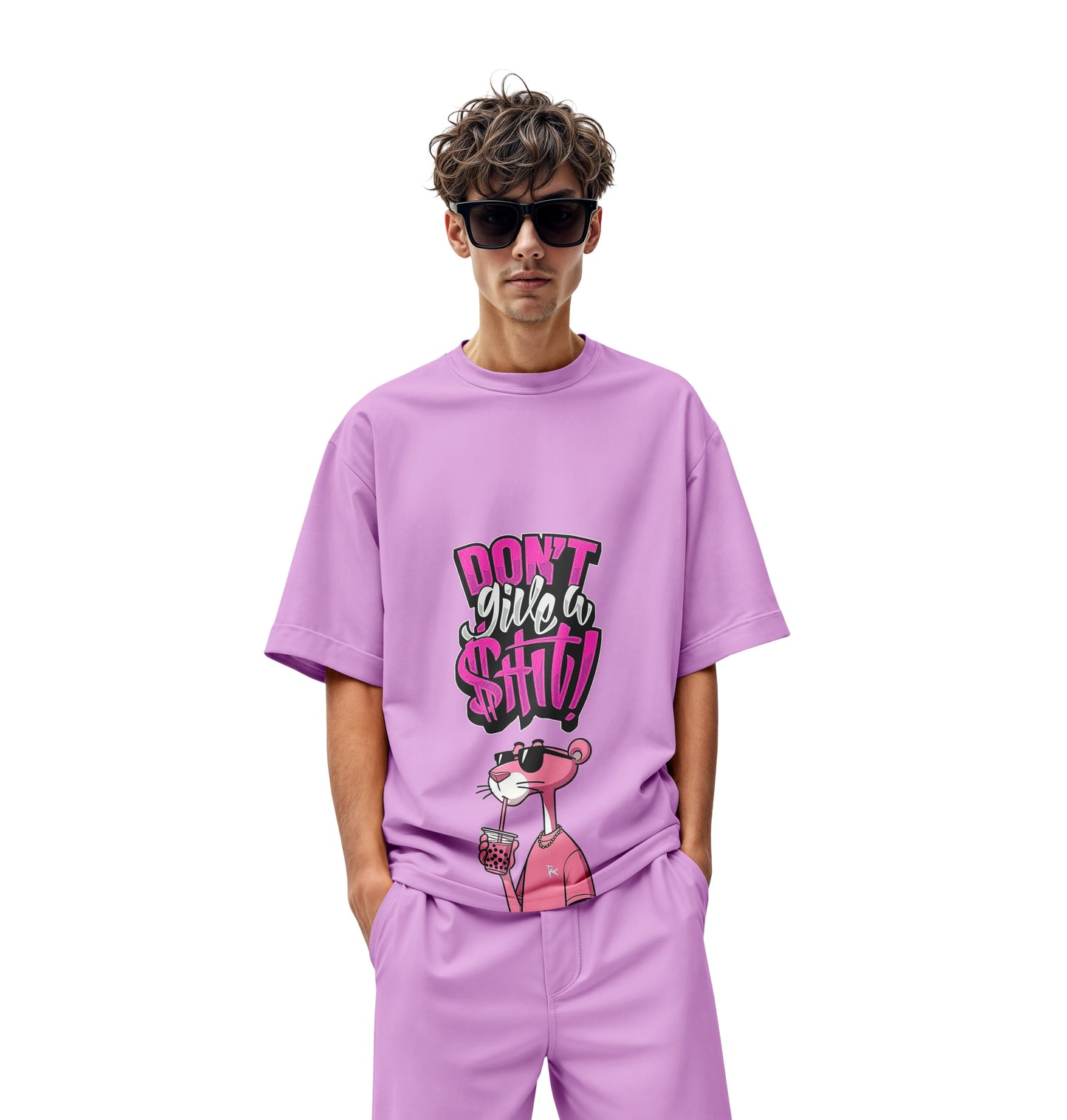 DON'T GIVE A SHIT OVERSIZED T-SHIRT - Costa Moon