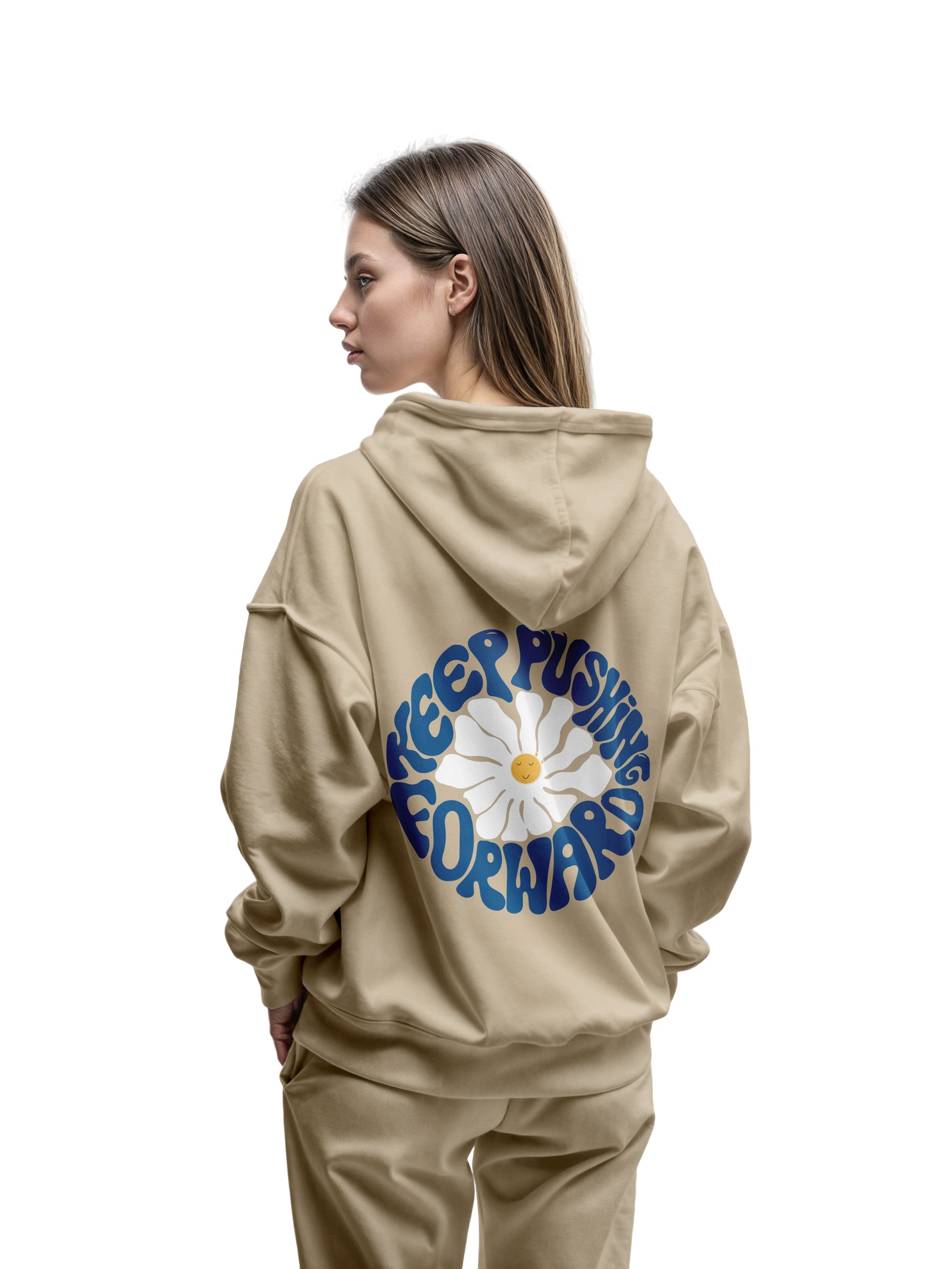 KEEP PUSHIND FORWARD HOODIE - Costa Moon