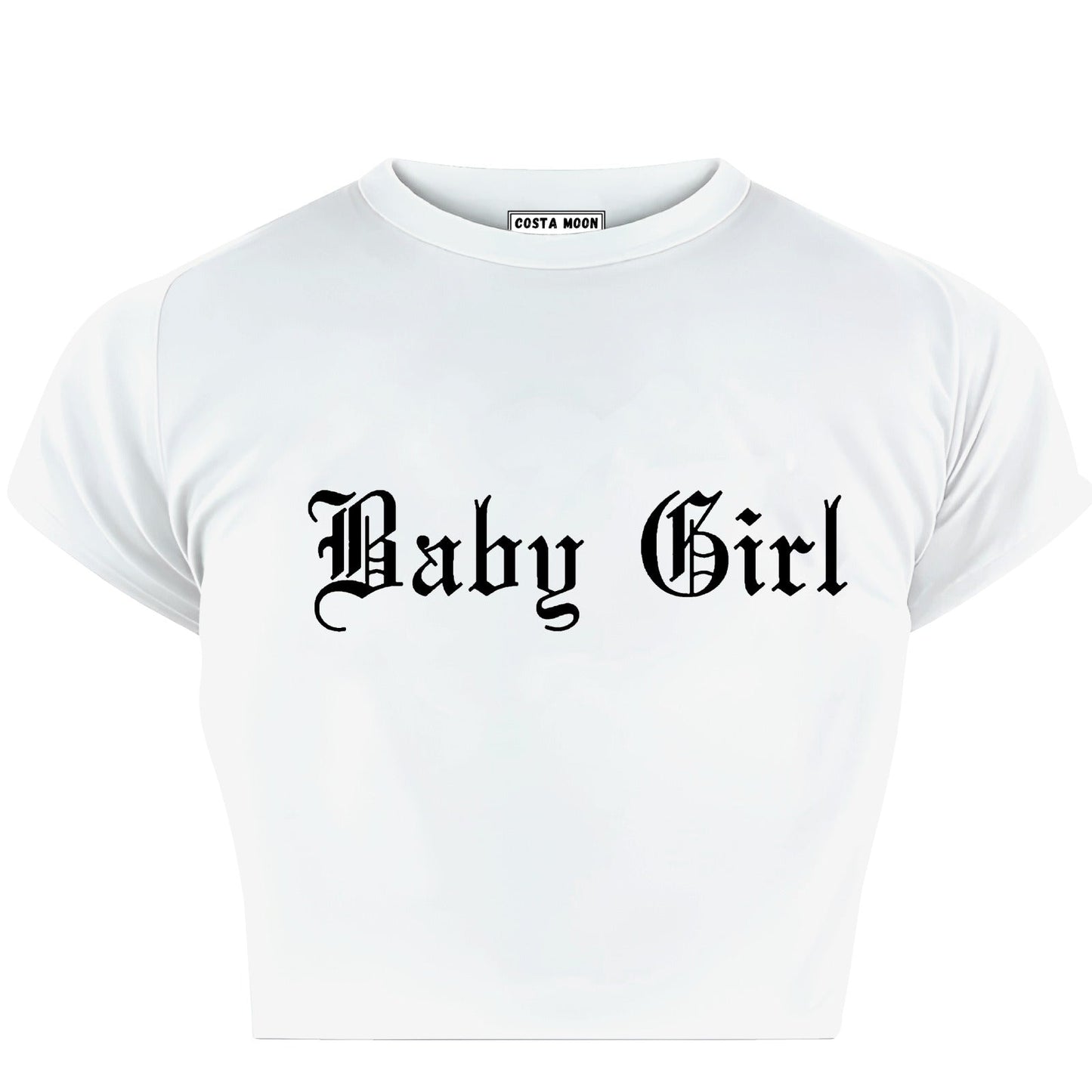 Baby Girl Crop Tee - Costa Moon