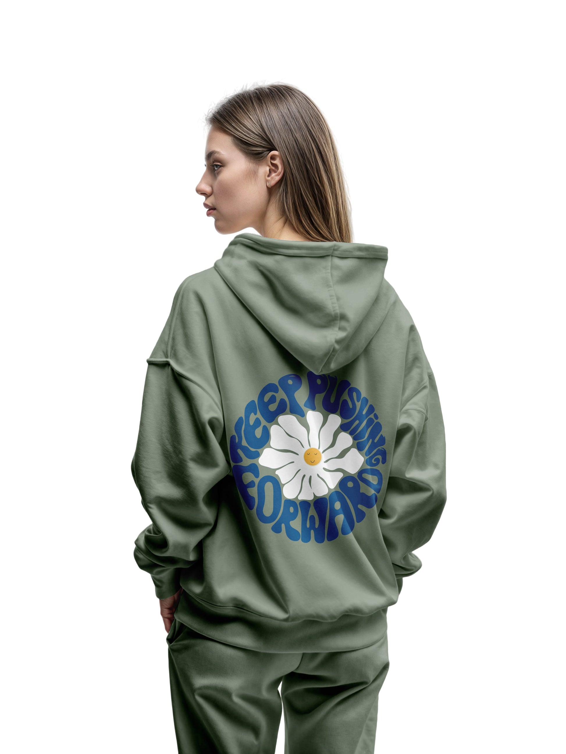 KEEP PUSHIND FORWARD HOODIE - Costa Moon