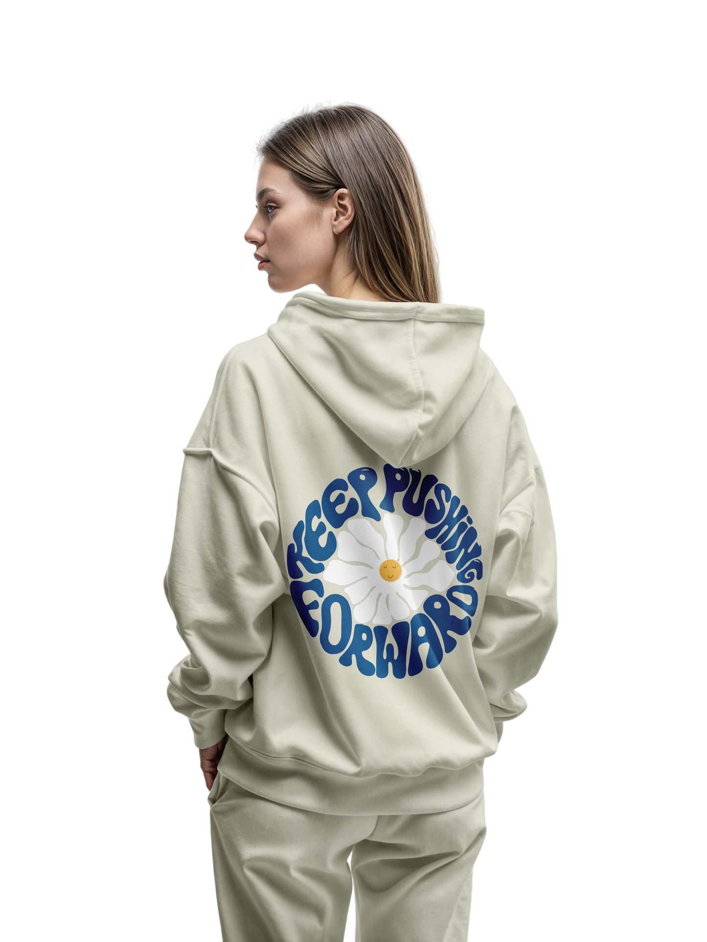 KEEP PUSHIND FORWARD HOODIE - Costa Moon