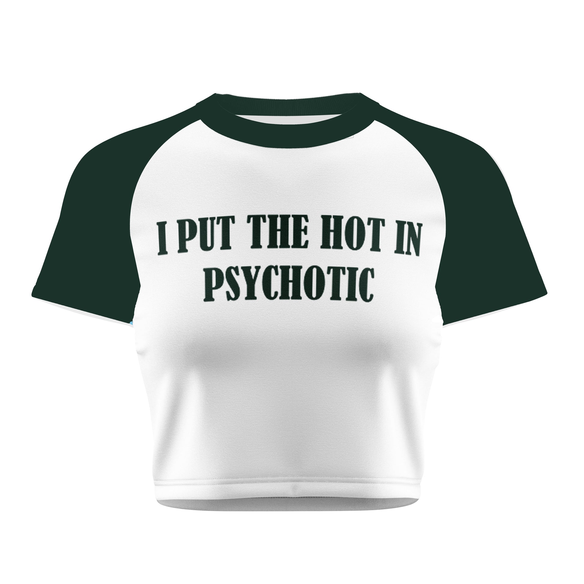 Psychotic Crop Tee - Costa Moon