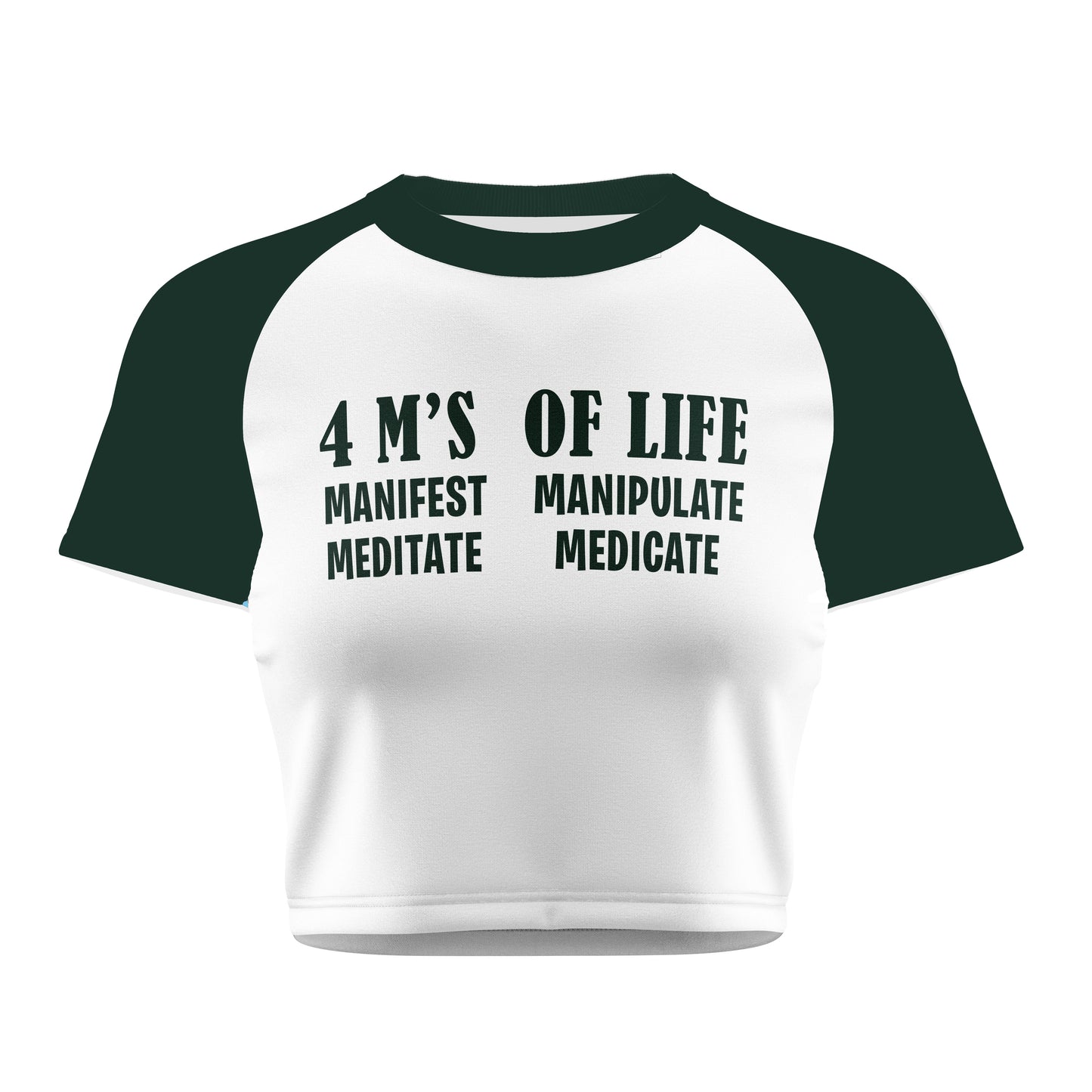 4 M's Crop Tee - Costa Moon