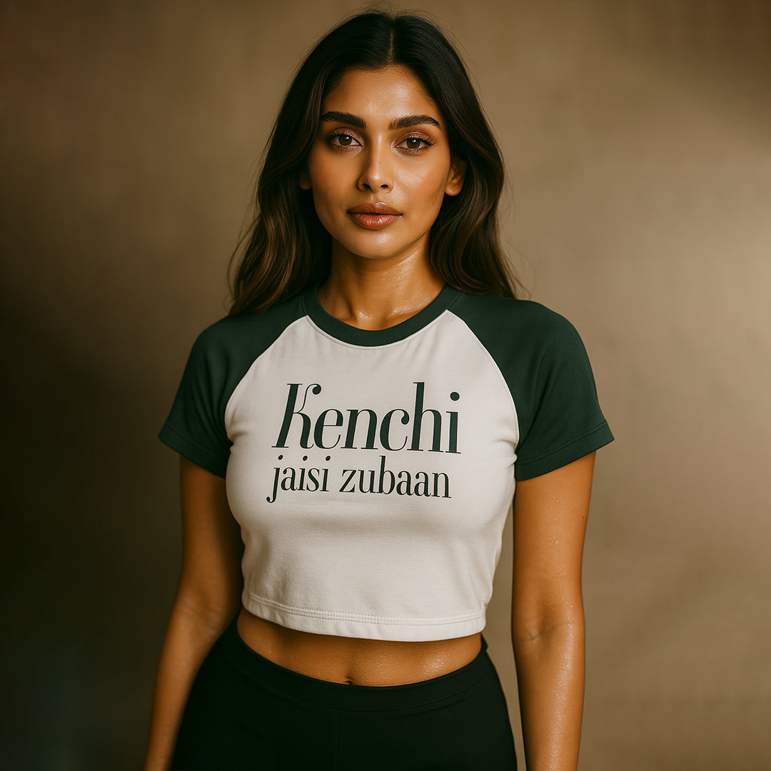 KENCHI JAISI ZUBAAN Crop Tee - Costa Moon