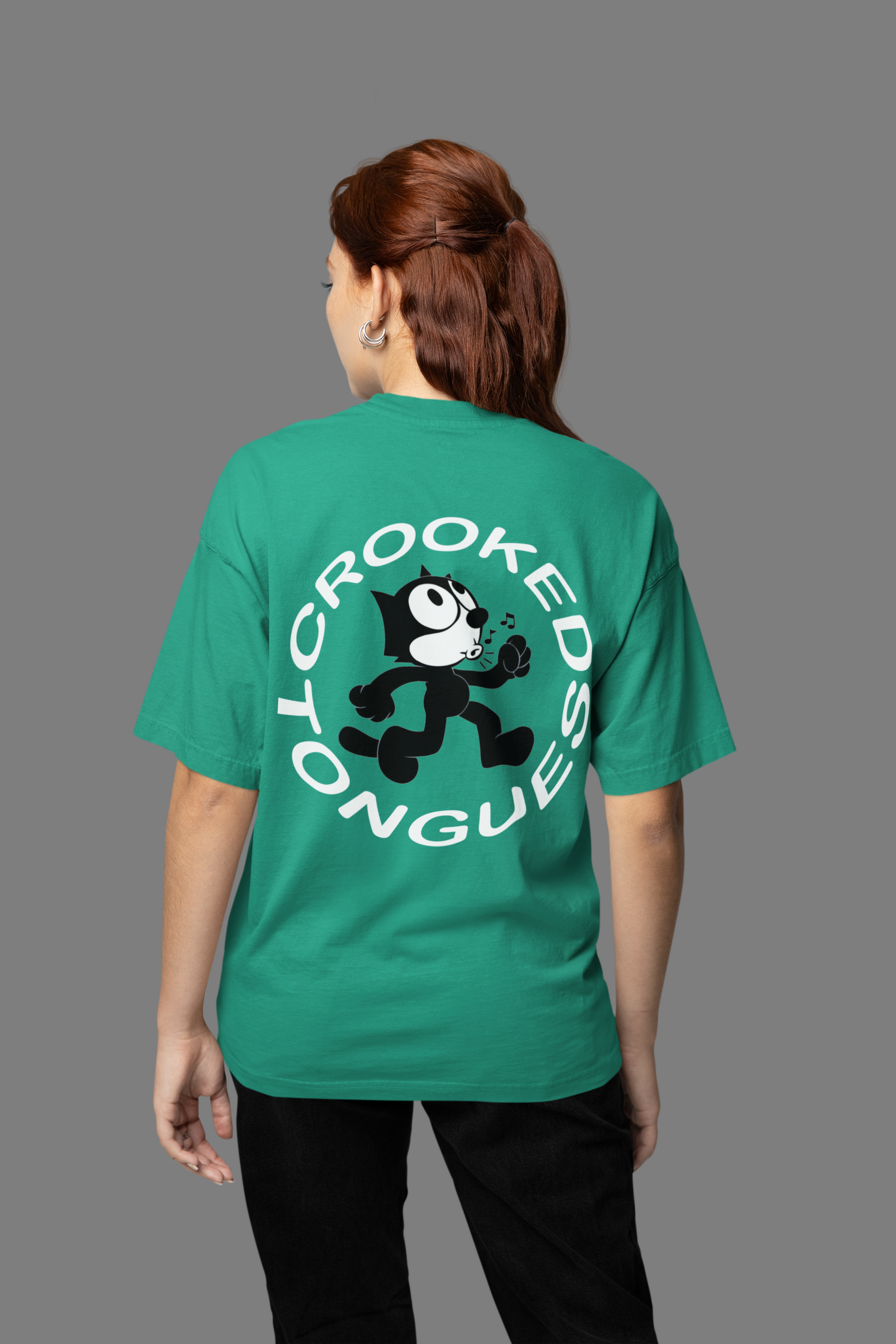 CROOKED TONGUES OVERSIZED T-SHIRT - Costa Moon