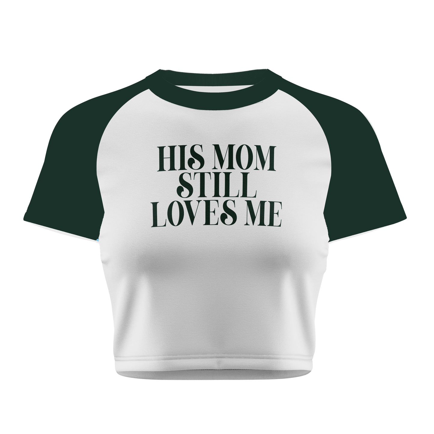 His Mom Still Crop Tee - Costa Moon