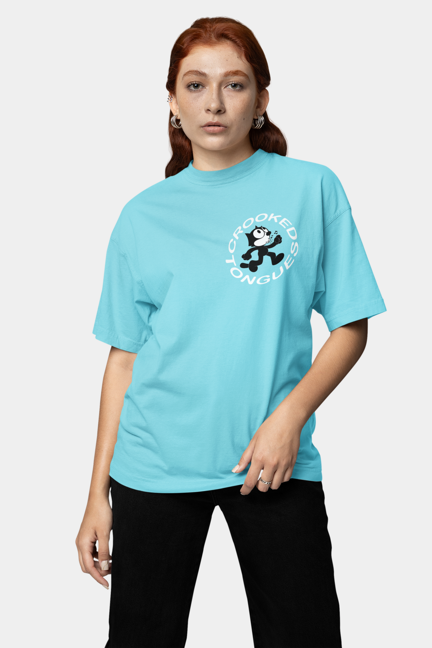 CROOKED TONGUES OVERSIZED T-SHIRT - Costa Moon