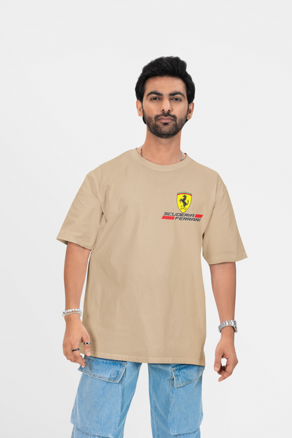 FERRARI CAR LOVER OVERSIZED T-SHIRT - Costa Moon