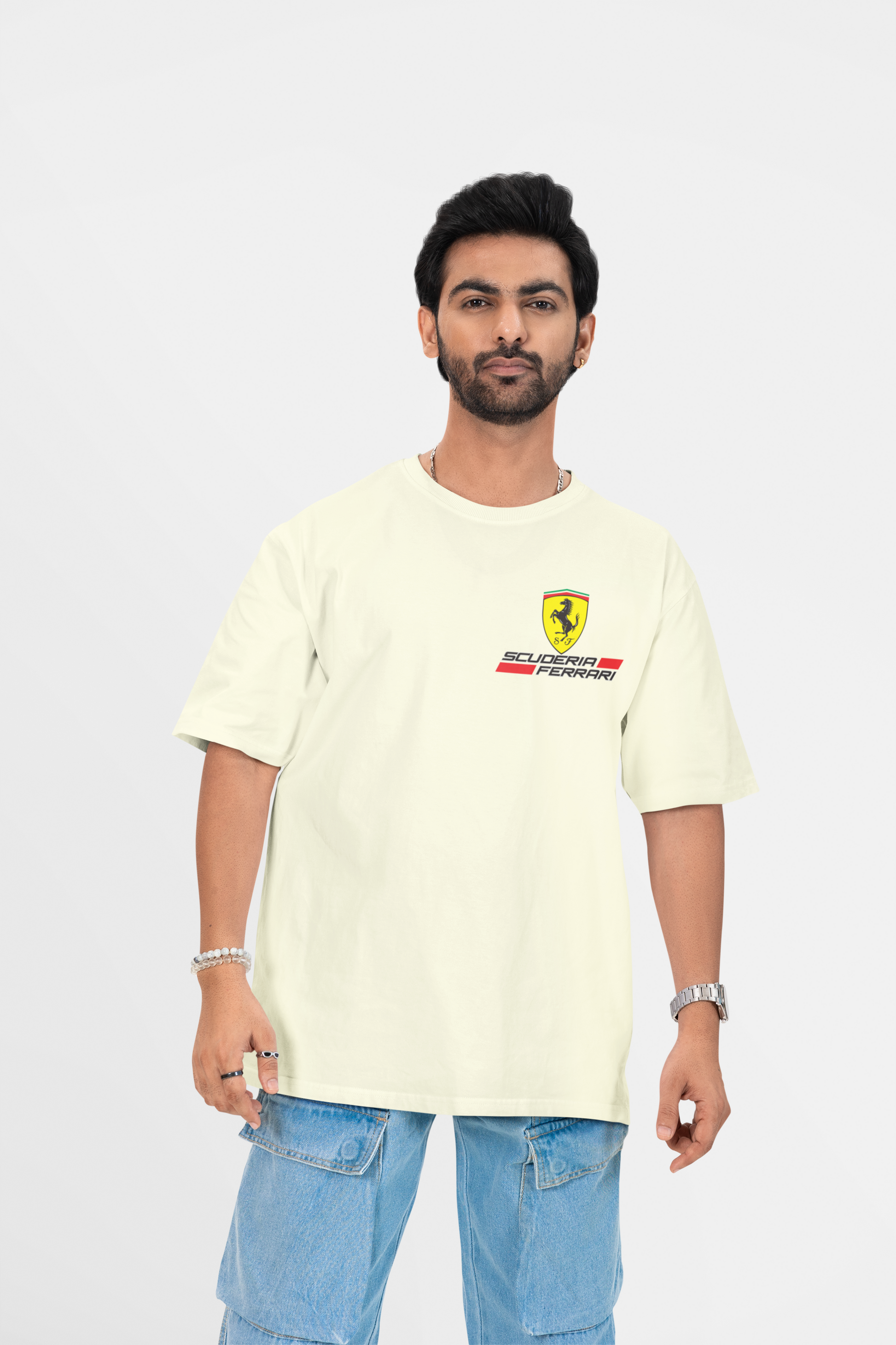 FERRARI CAR LOVER OVERSIZED T-SHIRT - Costa Moon