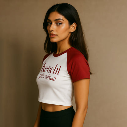 KENCHI JAISI ZUBAAN Crop Tee - Costa Moon