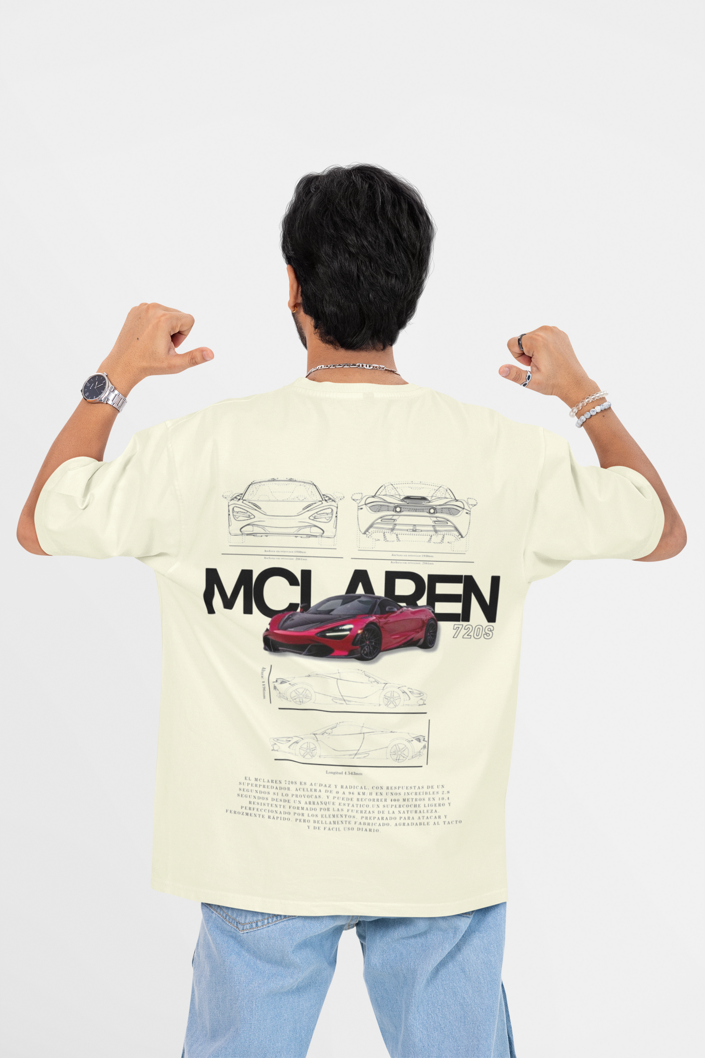 MCLAREN CAR LOVER OVERSIZED T-SHIRT - Costa Moon
