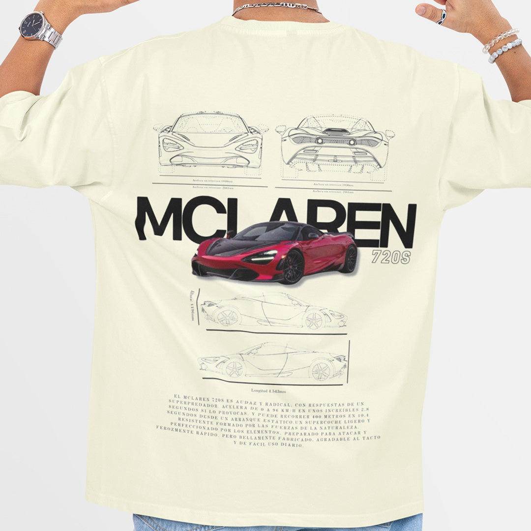 MCLAREN CAR LOVER OVERSIZED T-SHIRT - Costa Moon