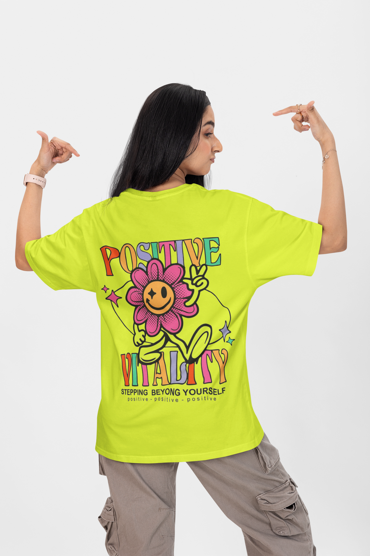 POSITIVE OVERSIZED T-SHIRT - Costa Moon