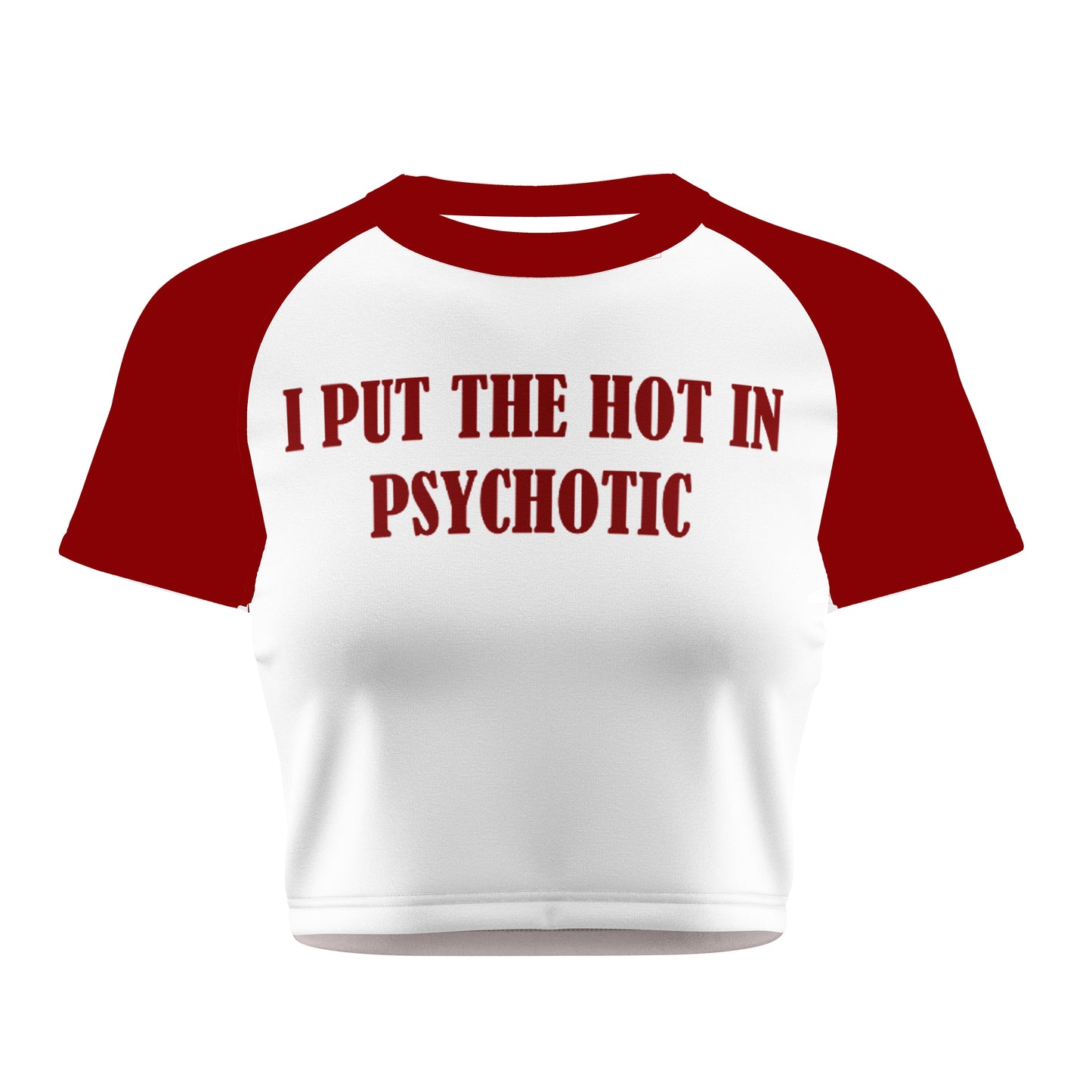 Psychotic Crop Tee - Costa Moon