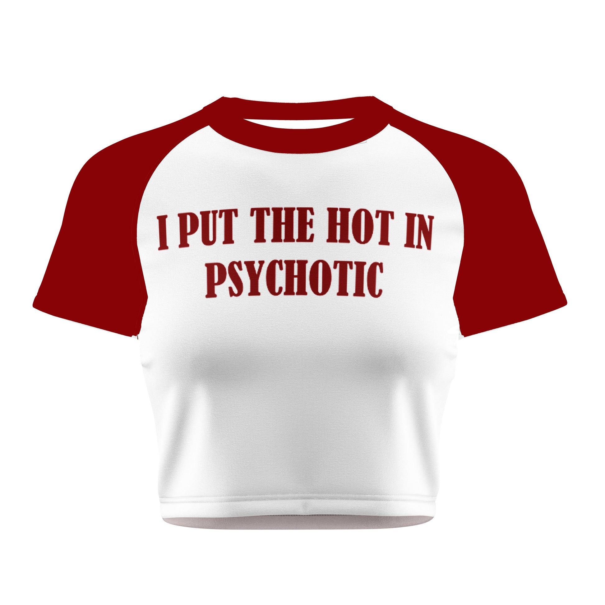Psychotic Crop Tee - Costa Moon