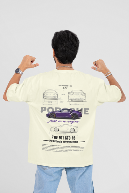 PORSCHE CAR LOVE OVERSIZED T-SHIRT - Costa Moon