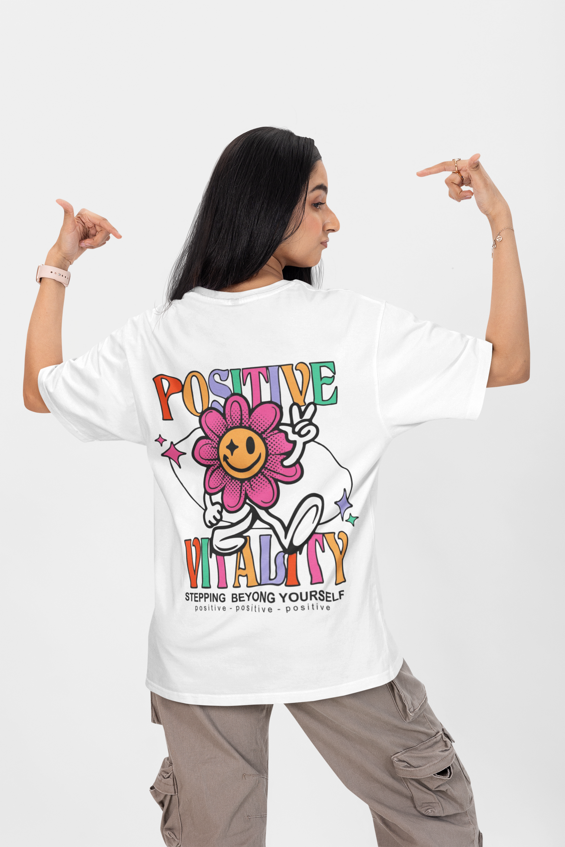 POSITIVE OVERSIZED T-SHIRT - Costa Moon