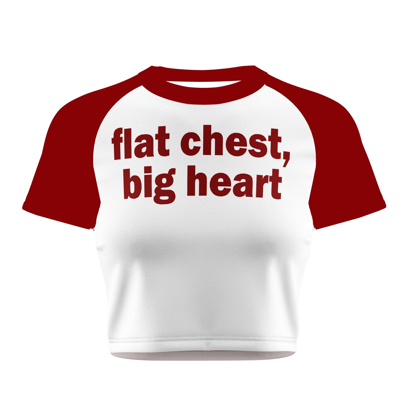 flat chest, big heart Tee - Costa Moon