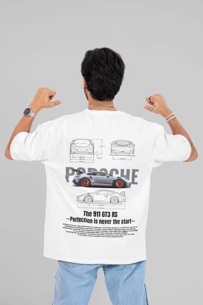 PORSCHE CAR LOVE OVERSIZED T-SHIRT - Costa Moon