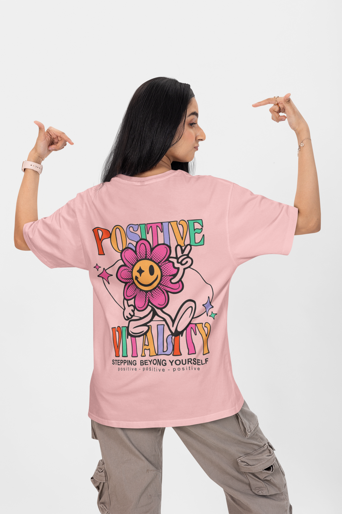 POSITIVE OVERSIZED T-SHIRT - Costa Moon