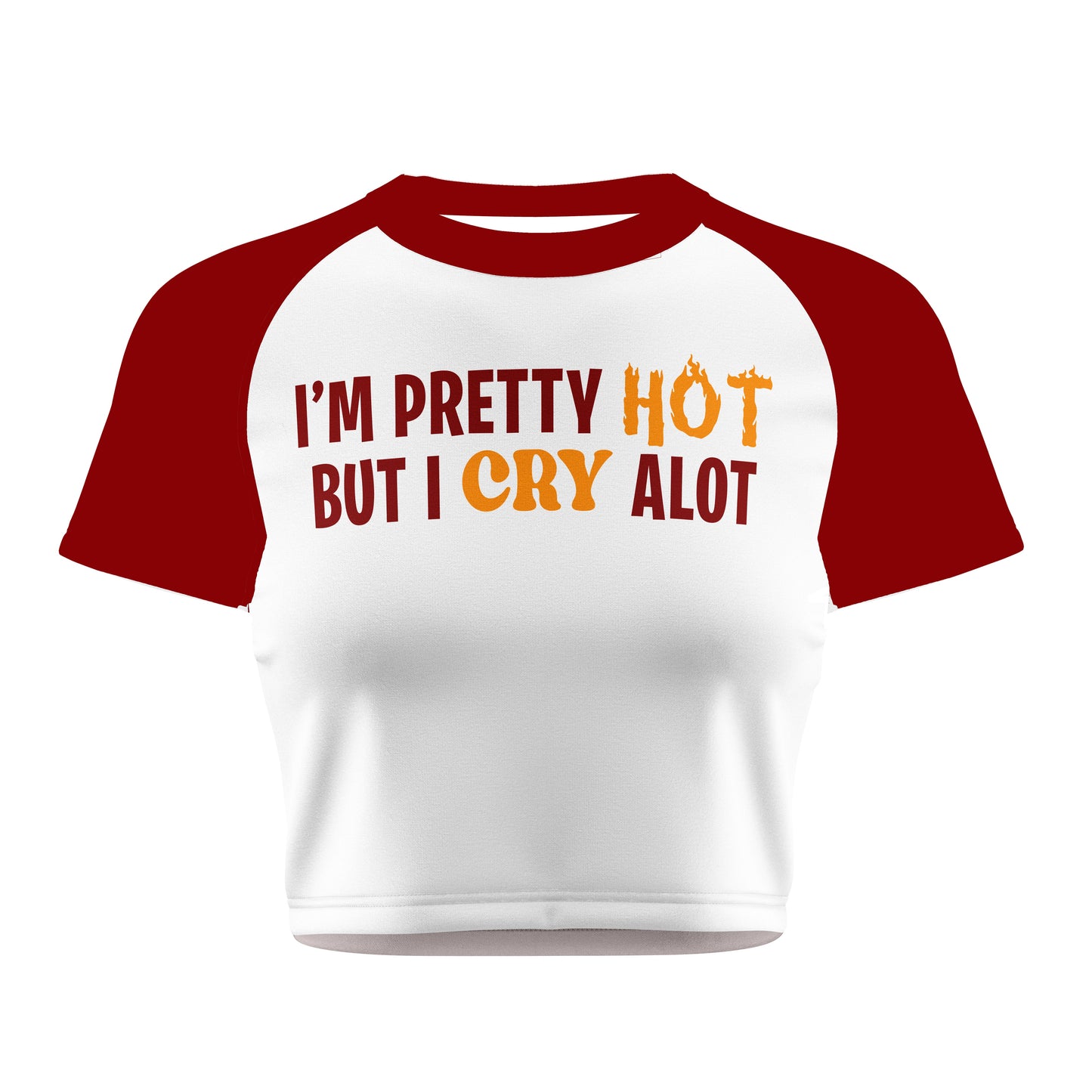 I'M Pretty Crop Tee - Costa Moon