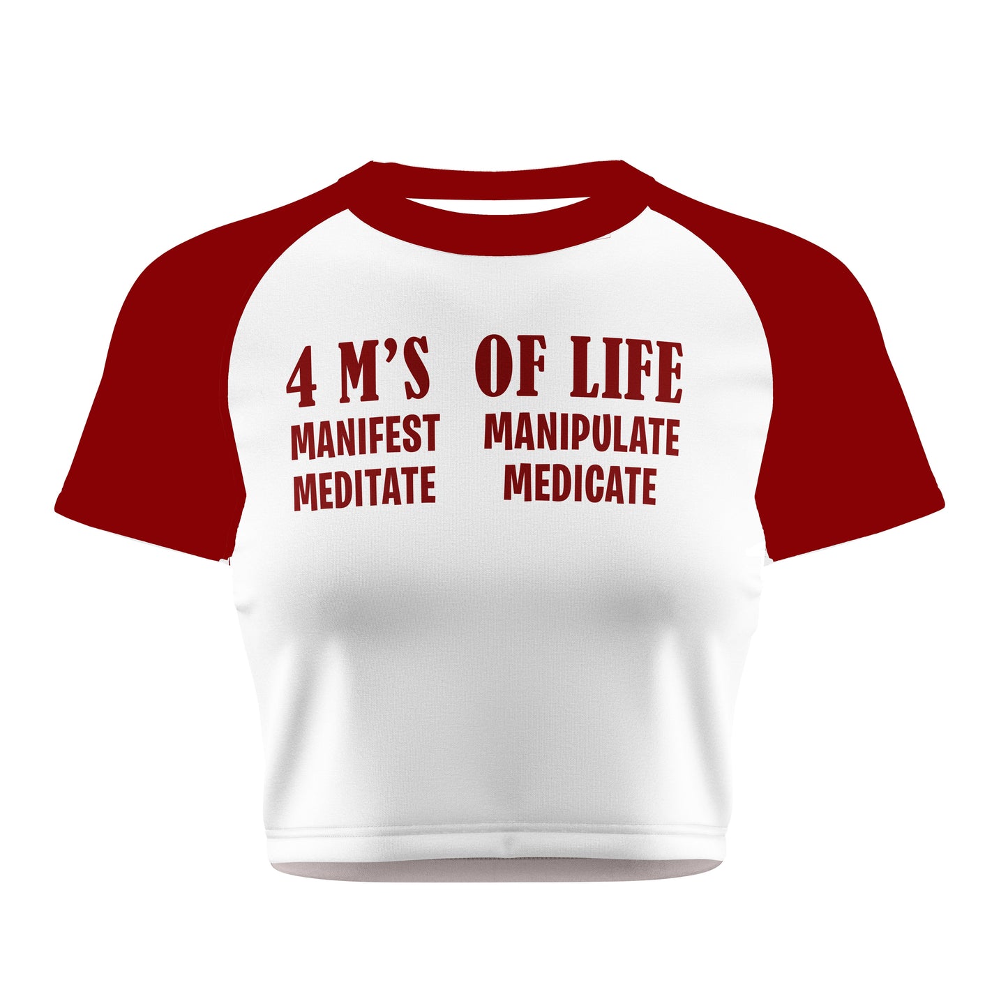 4 M's Crop Tee - Costa Moon