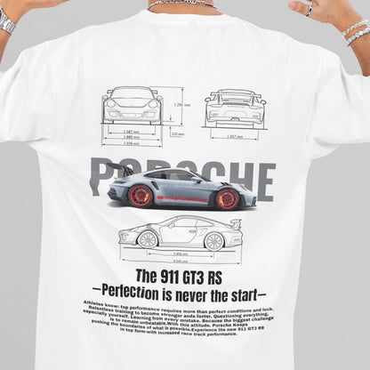 PORSCHE CAR LOVE OVERSIZED T-SHIRT - Costa Moon