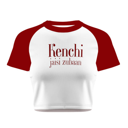 KENCHI JAISI ZUBAAN Crop Tee - Costa Moon