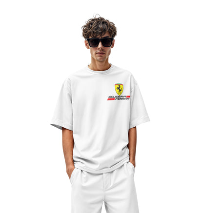 FERRARI CAR LOVER OVERSIZED T-SHIRT - Costa Moon