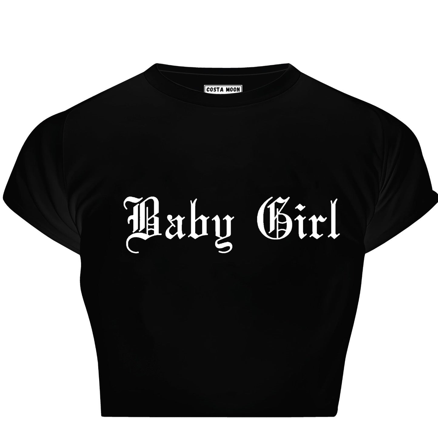 Baby Girl Crop Tee - Costa Moon