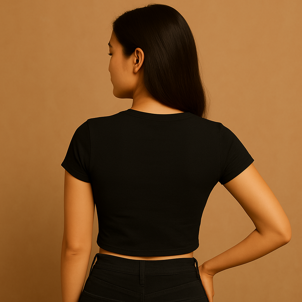 Psychotic Crop Tee - Costa Moon