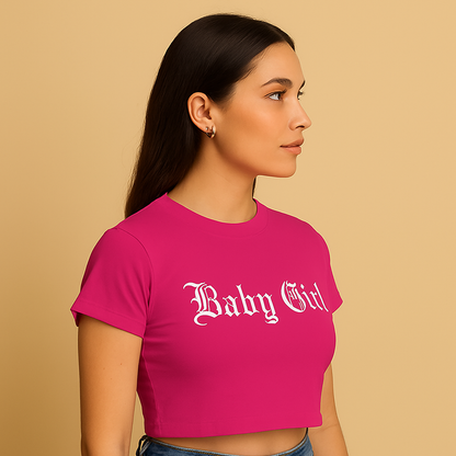 Baby Girl Crop Tee - Costa Moon