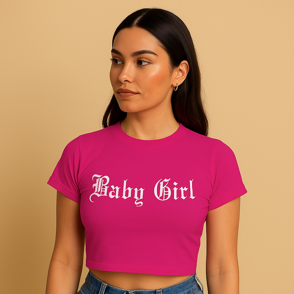 Baby Girl Crop Tee - Costa Moon