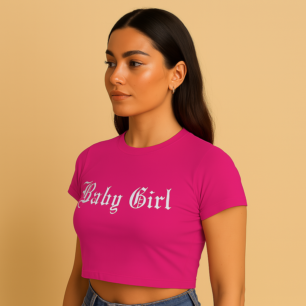 Baby Girl Crop Tee - Costa Moon